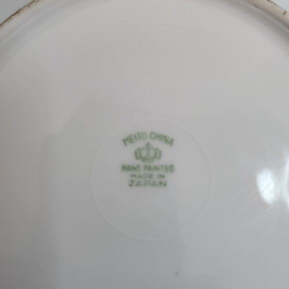 Lot Of 2 Meito China Japan Handpainted Plates Calm Pastoral Scenes Vtg 8in & 6.5 - Picture 4 of 7